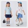 Mini Balabala girls' short sleeved T-shirt with moisture absorption, quick drying, cool feeling, breathable necklace pattern top, summer new style 26