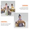 Girl's Hanfu Ornament Figurines Teen Gifts Statue Ancient Resin Chinese Style Adornment Decoration