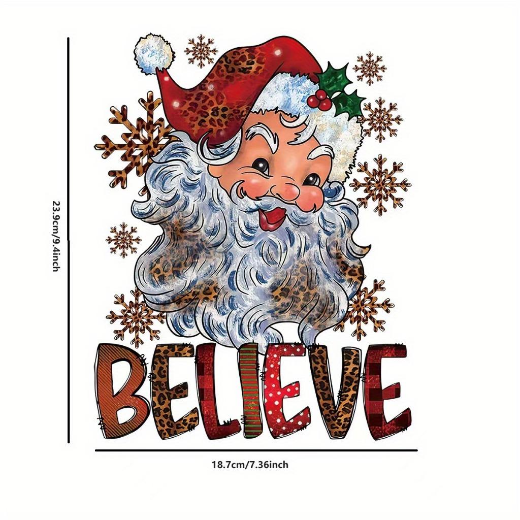 

Утюжная нашивка с рождественским гномом Санта-Клауса «Сезонная искра» — теплопередающая наклейка своими руками для футболок, сумок и многого другого — прочная праздничная аппликация разноцветный