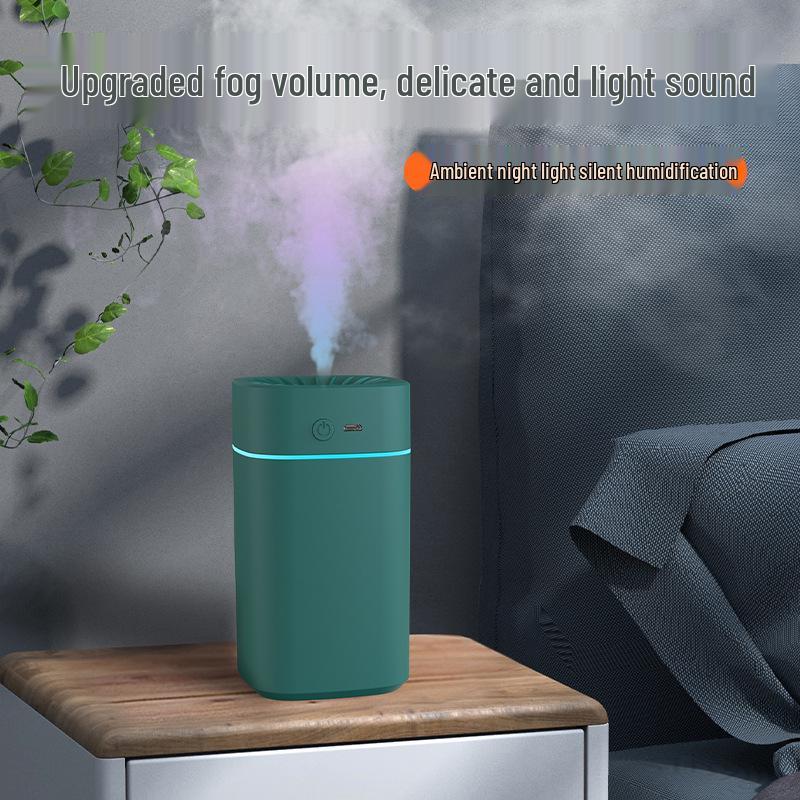 Compact USB Aroma Diffuser & Humidifier with Night Light for Home, Bedroom, and Car
