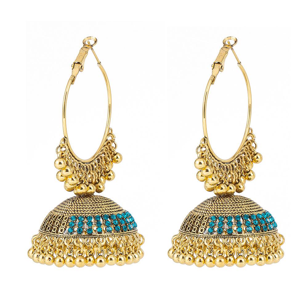 

Bohemian Dangle Earrings Women Ethnic Geometric Jewelry Accessories павлин голубой