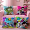 Anime T-Teen T-TitansS Go! Cushion Cover Comfortable Reversible Pillow Cover Ideal for Car Sofa Bedroom & Beyond