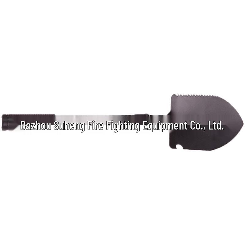 Multi-Purpose Foldable Outdoor Camping Spade with Rubber Handle
