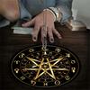 Dowsing Divinations Mat Pad Rune Pattern Astrology Pendulums Chart Mat Balancing Meditations Decoration Tarots Pad