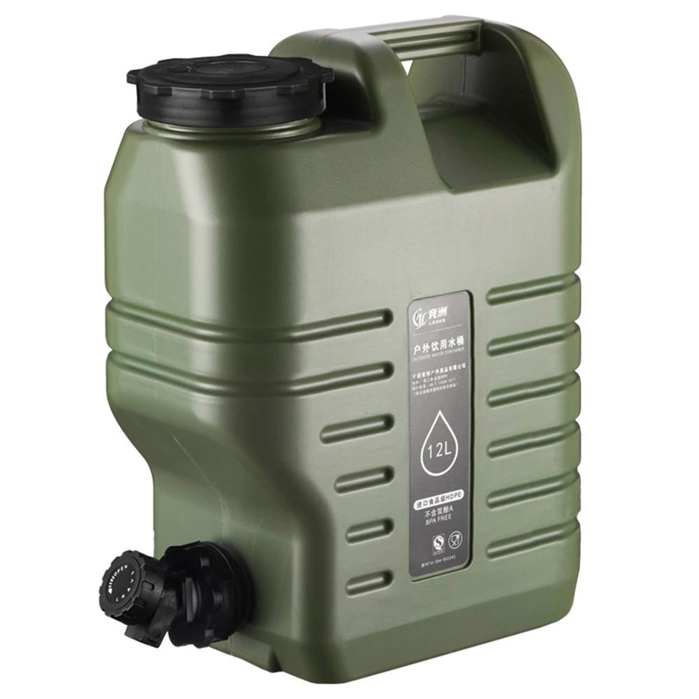 11/12 Outdoor-Wasserbehälter mit großem Fassungsvermögen, tragbarer Camping-Wasserbeutel-Behälter mit Wasserhahn, Fahrwasserbehälter für Picknick, Wandern