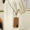 For Samsung Galaxy A13 4G Case with Lanyard Genuine Cow Leather PC Phone Back Cover