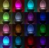 Toilet Night Light PIR Motion Sensing Automatic Toilet Night Light 8 Colors Toilet Bowl Lighting for Bathroom Washroom