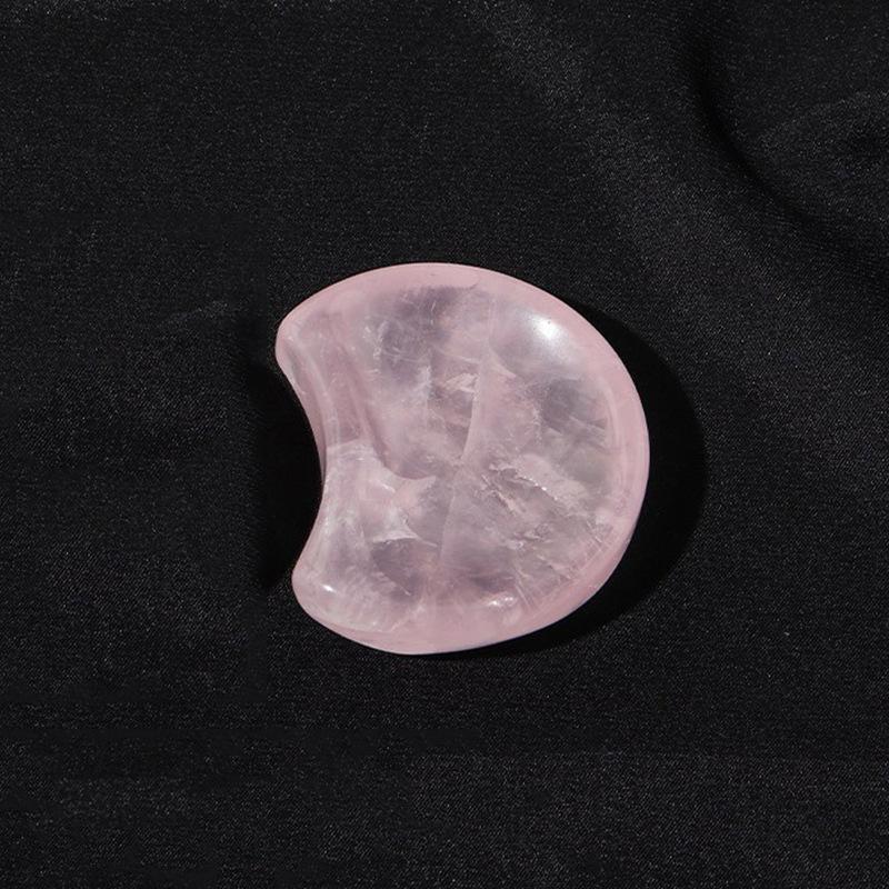 Natural powder crystal small bowl, crystal white yellow powder crystal bowl, living room, home, office desktop, handicraft decoration
