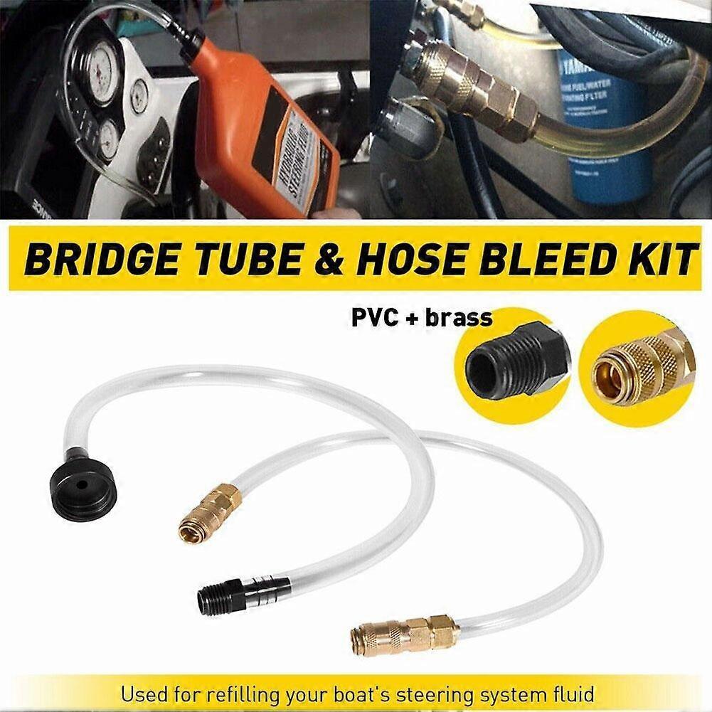 2Pcs Bleed Kit Filler Kit for Seastar Hydraulic Steering System Bridge Tube Hos