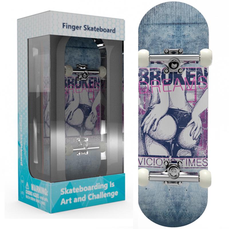 

Professional Maple Finger Skateboard with Bearings - Creative Youth Toy for Beginners