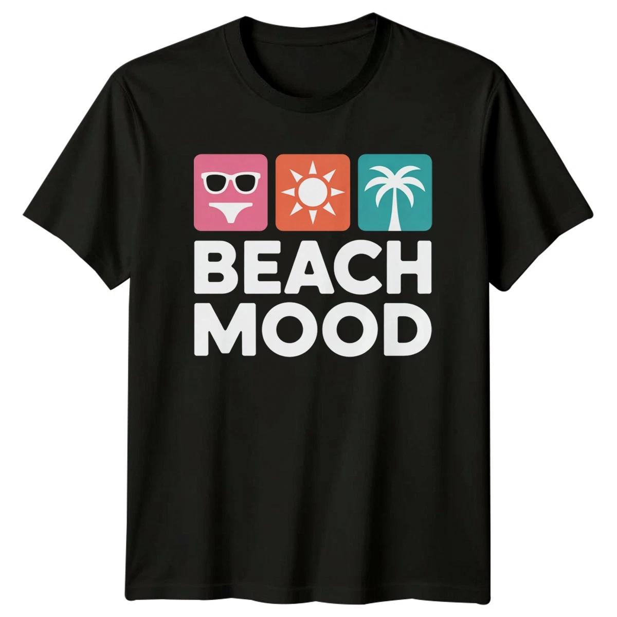 Beach Mood Womens T-Shirt Summer Vacation Travel Summer Vacation Gift For Her XL