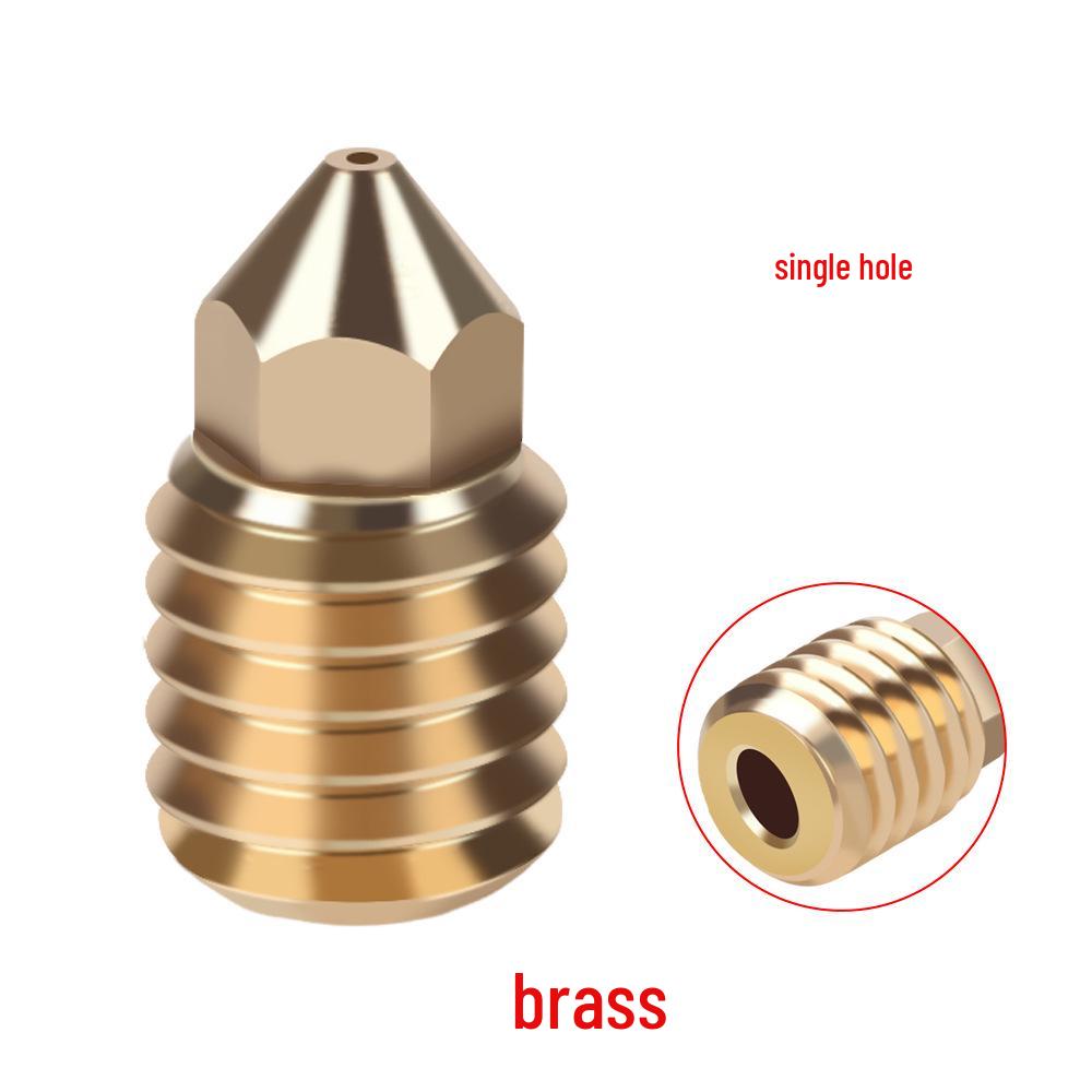 Bambu X1/P1P 3D Printer Brass CHT Clone Three-Hole High-Flow Hardened Steel Nozzle