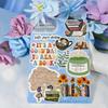 Cute Bow Pattern Insert Paper Cards Waterproof No Residue for Transparent Tablet Case E-Reader Cover Travel Portable Decor