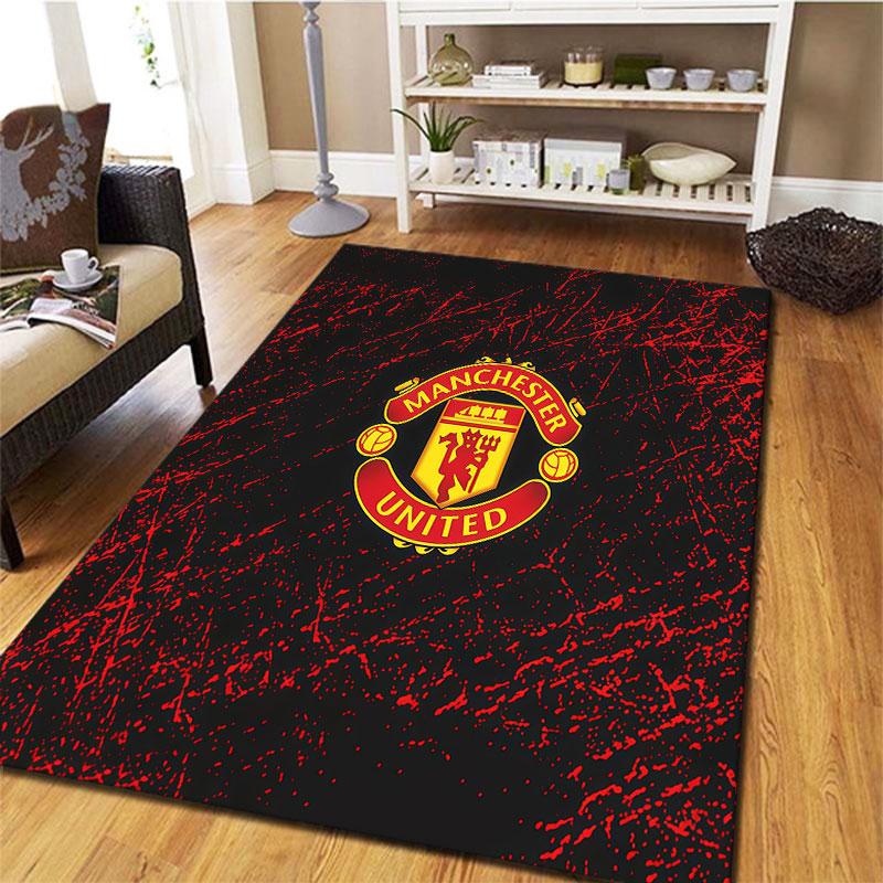 Manchester United F Carpet Rug for Living Room Bedroom Home Sofa Decoration,Kids play Non-slip Floor Mat