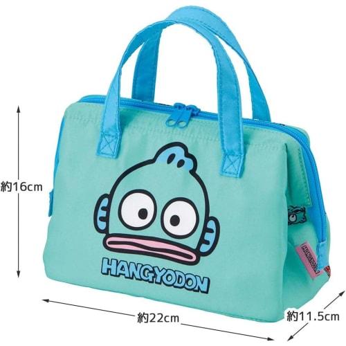 Skater Lunch Bag, Insulated, Clasp Closure, Women's, Sanrio Hangyodon KGA1-A