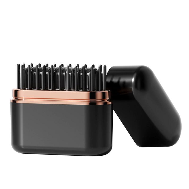 Cepillo alisador de pelo inalámbrico portátil mini plancha de pelo recargable con iones negativos