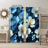 2 pcs   versatile polyester transparent curtains for home decoration Flower for use in bedrooms and living rooms
