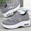 Spring Women's Lightweight Platform Sneakers: Height-Boosting Trendy Sock Shoes for Casual Wear