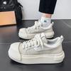 Luxurious Low-Top Men's Shoes Versatile Fashionable Casual Daily Thick Bottomed Shoes Comfortable Canvas Slip-On Adults Footwear