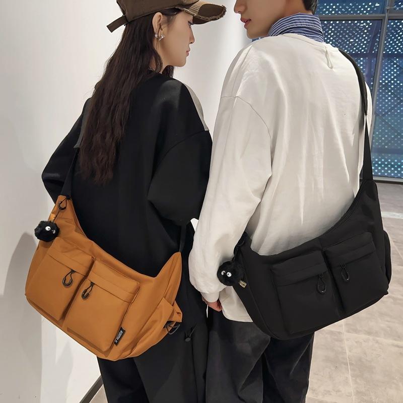 Autumn Trend Ruiying Women's Single-shoulder Bag, Korean Version Large Capacity Crossbody Bag, Workwear Sail Fabric Bag