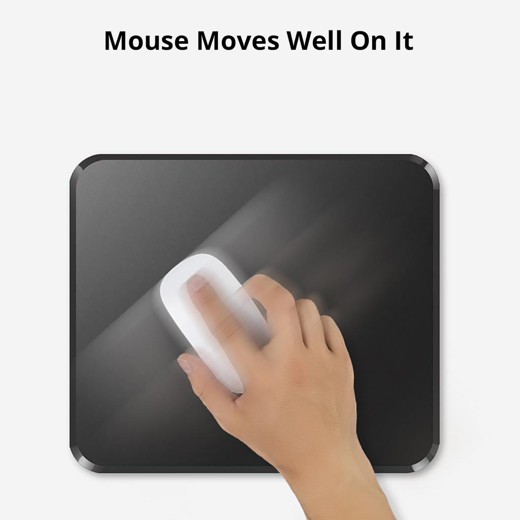 Small Mouse Pad Polycarbonate Hard Mouse Pads for Bed Sofa  Compact Portable Mousepad for Business Trip