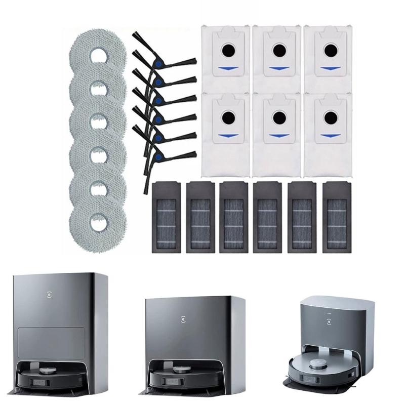Vacuum Cleaner Mop Pads Replacement Set Vacuum Cleaner Side Brushes Vacuum Cleaner Spare Part for X2 X2pro Model