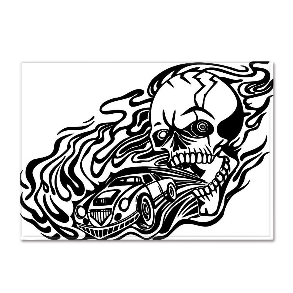 Skull Living Room Floor Mat Bedroom Dining Room Carpet Carpet Doormat