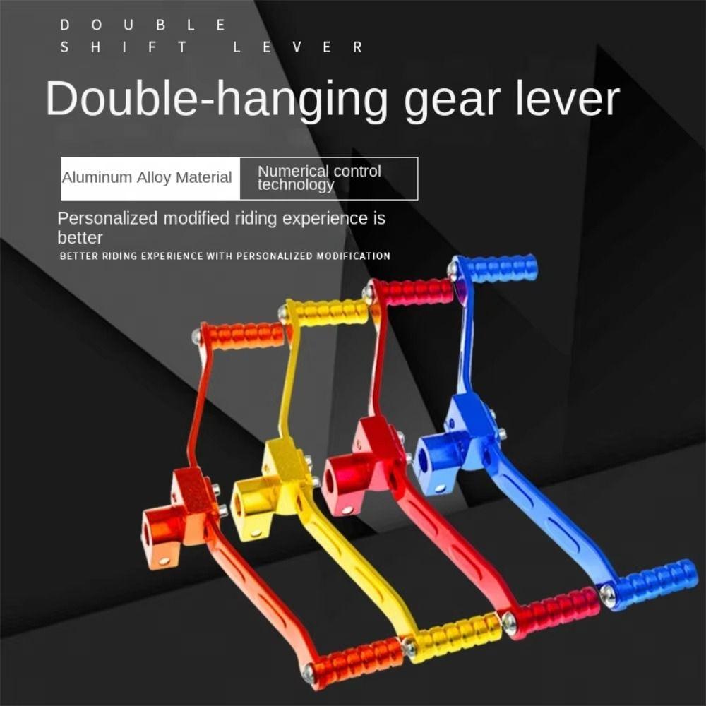 Double-headed Footrest Pedal Shifter Aluminum Zinc Zinc Alloy Shift Lever Replacement Motorbike Retrofit