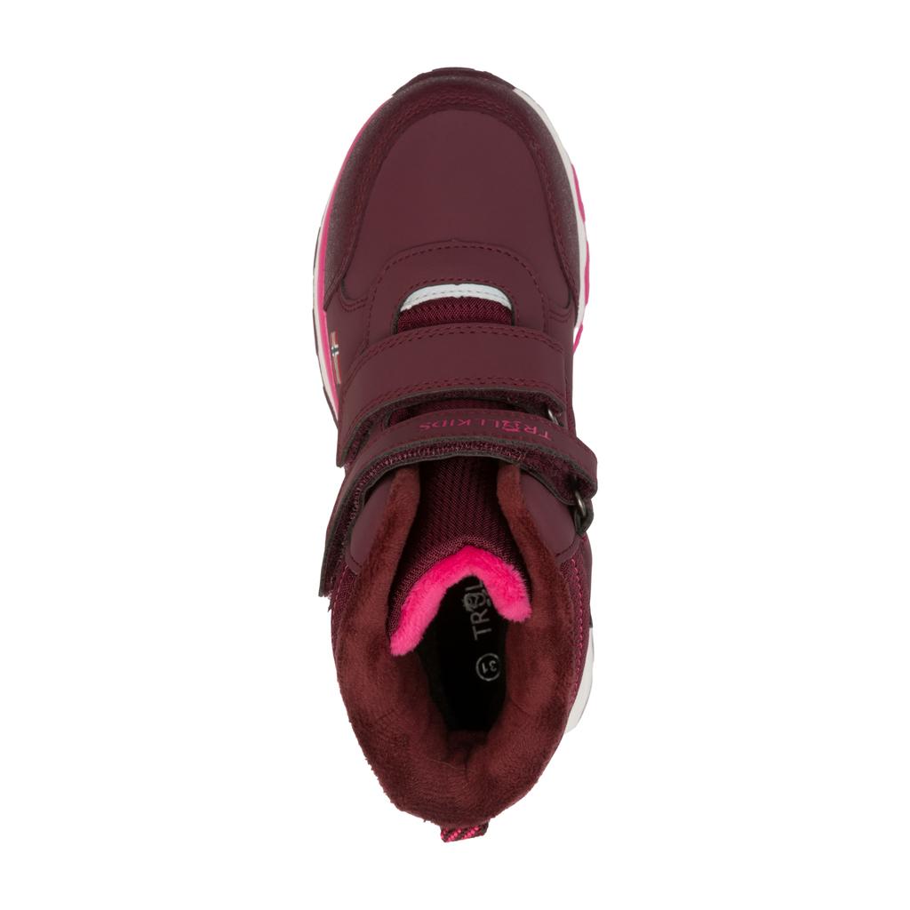 Buty zimowe Trollkids Kids Hafjell Winter Boots dla dziewczynki/chłopca wodoodporne fioletowe (264-419)