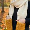Windproof Mozzarella Stick Scarf Cute Long Neck Scarves Unisex Thermal Neck Warmer  Cheese Lovers