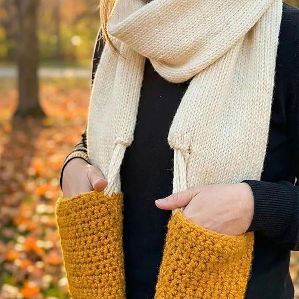 Windproof Mozzarella Stick Scarf Cute Long Neck Scarves Unisex Thermal Neck Warmer Cheese Lovers