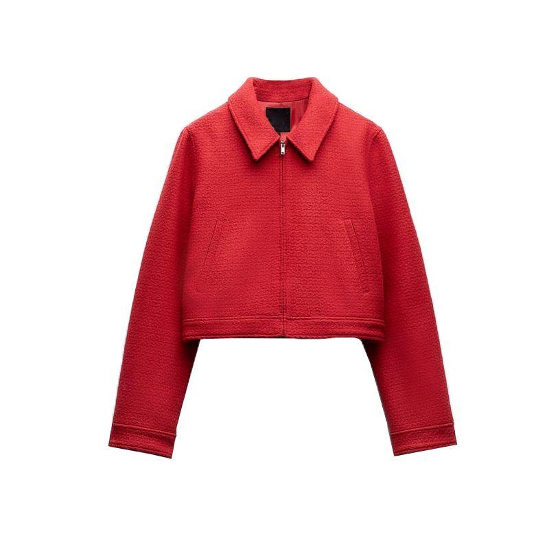 Spring Clothing New Arrival Classic Style Texture Jacket Outwear 2315075 New Year Red Mini Skirt 2318075
