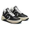 Converse Weapon Series CX Double Layer Cow Leather Comfortable Daily High-top Retro Basketball Shoes Unisex Black White