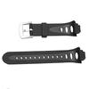 Replacement Watch Strap for SUUNTO Observer SR X6HRM, Black/Silver Buckle, Includes Tool
