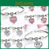 Splendido Bracciale a Cuore in Lega con Strass Scintillanti per Celebrazioni Familiari e Regali