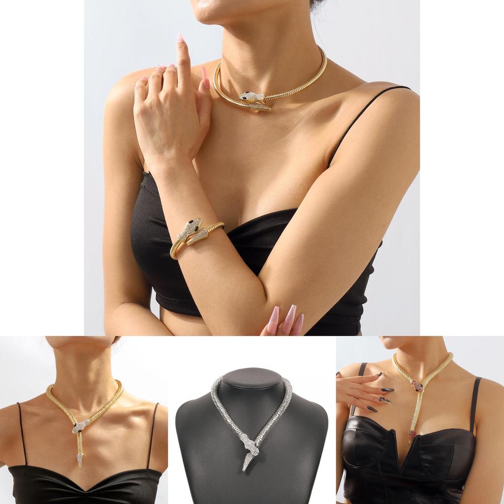 Unique Punk Personalized Necklace Cool Street Style Fashion Jewelry With Geometric Design