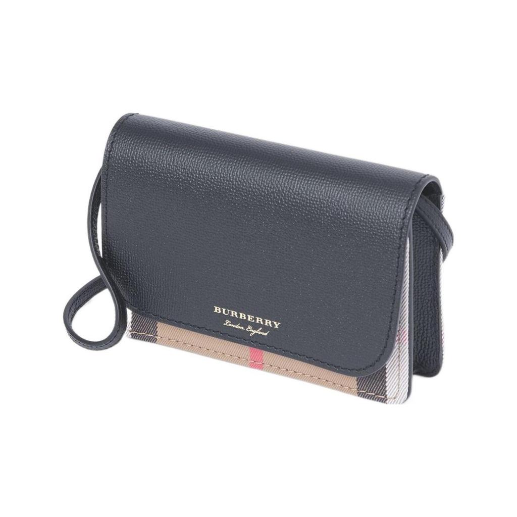 [Nouvelle Édition Sac WOC à Ceinture] Burberry Sac Bandoulière Classique Vintage à Carreaux Mélange Coton-Cuir Style Féminin Régulier Noir