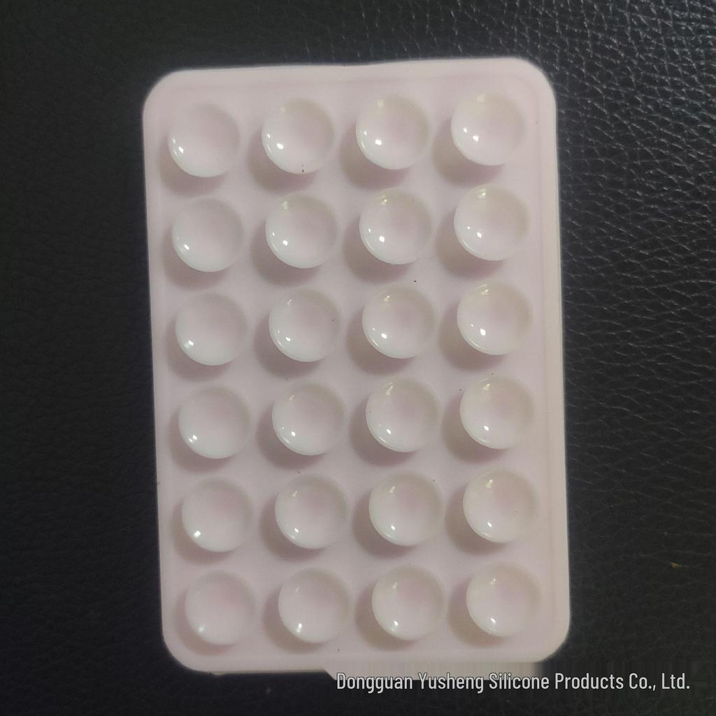 Square 24-Hole Thickened Silicone Phone Holder Suction Cup Sticker