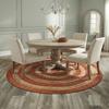 Jute Tapijt Natuurlijk Tapijt Mat Rond Boerderij Jute Runner Rustieke Look Gevlochten