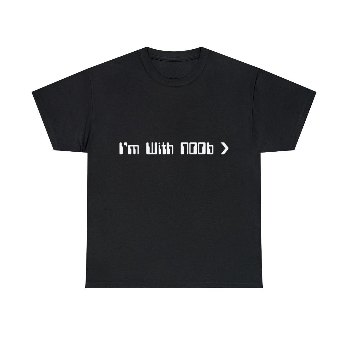 I m With Noob Graphic Tee Shirt, S-5XL S