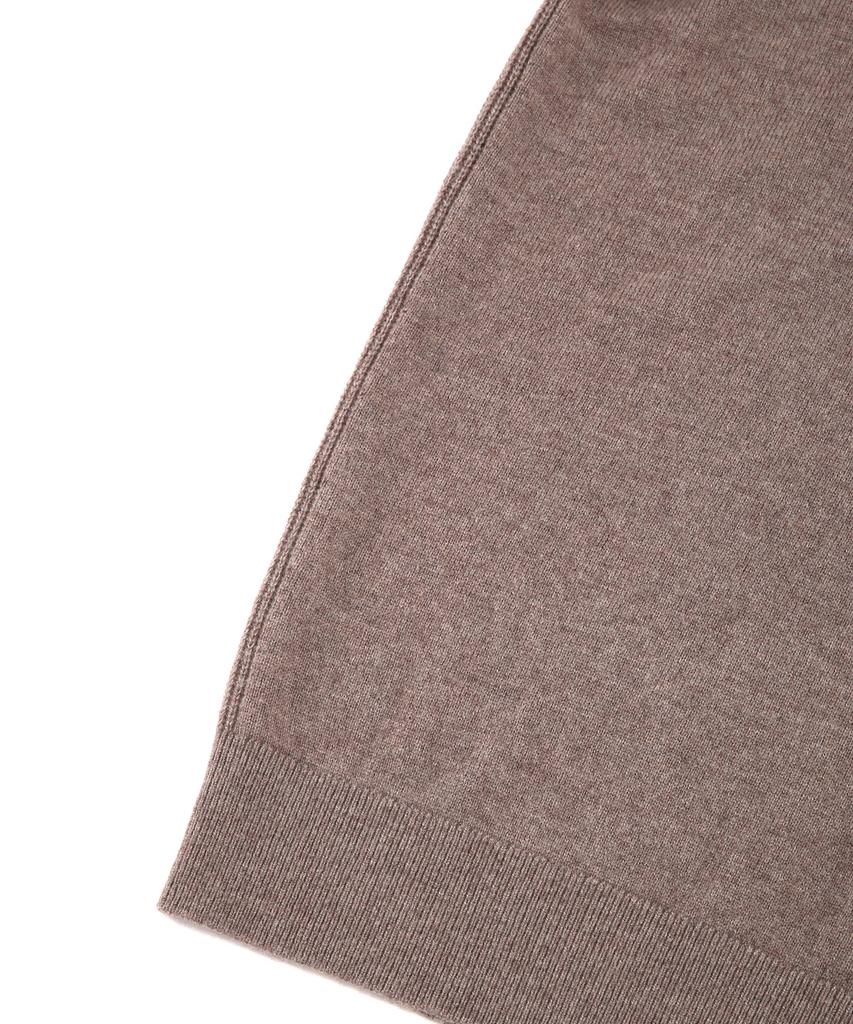IL CORSO Cashmere Blend Mock Neck Knit Brown