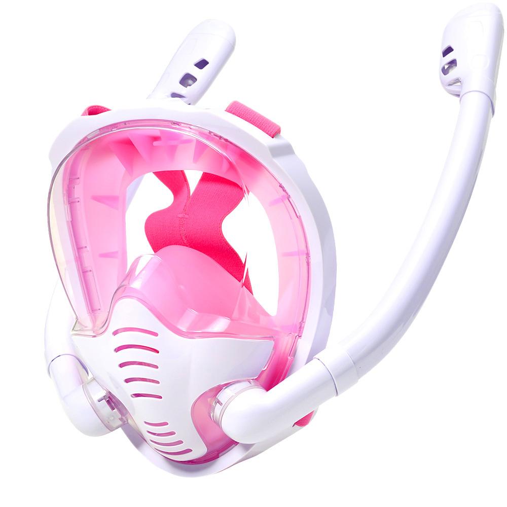 

Double tube diving mask snorkeling silicone mask L/XL
