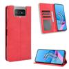 Custodia a libro per Zenfone 7 Pro/Zenfone 7, Custodia in pelle per Zenfone 8 Flip [Pelle vintage a libro] Antiurto Durevole Custodia per telefono retrò