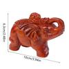10Cm Wooden Elephant Statue Indian Feng Shui Figurines Lucky Success Wealth Desktop Decoration