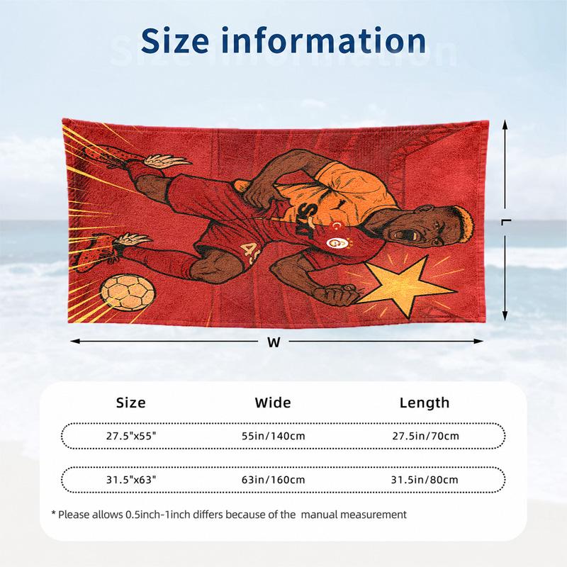 Galatasaray Microfiber Beach Towel Quick Dry Sand Free Lightweight Beach Towels for Travel Swimming Camping
