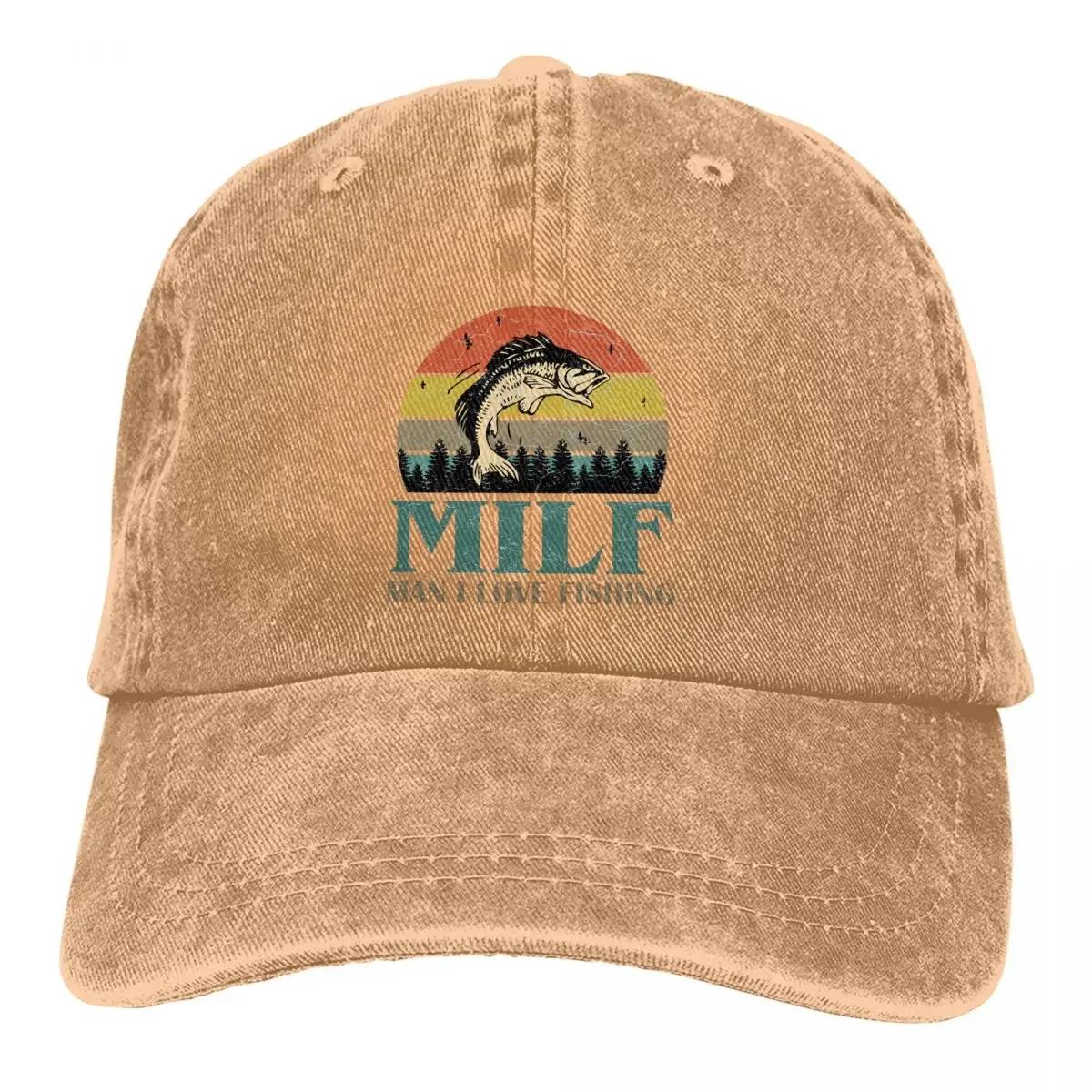 Einfarbige Cowboyhüte MILF Mann Ich liebe Angeln Retro Damenhut Sonnenschutz Baseballkappen Angeln Schirmmütze Trucker Papa Hut Adjustable navy blau