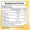 Natural Omega-3 Fish Oil Softgels, EPA and DHA Extracts, All-Natural, Suitable for Adults