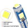 RXZ 10PCS Canbus T5 W3W 3030 3SMD Led Bulb 12V  Universal Interior Lights Dashboard Warming Indicator Auto Instrument Lamp