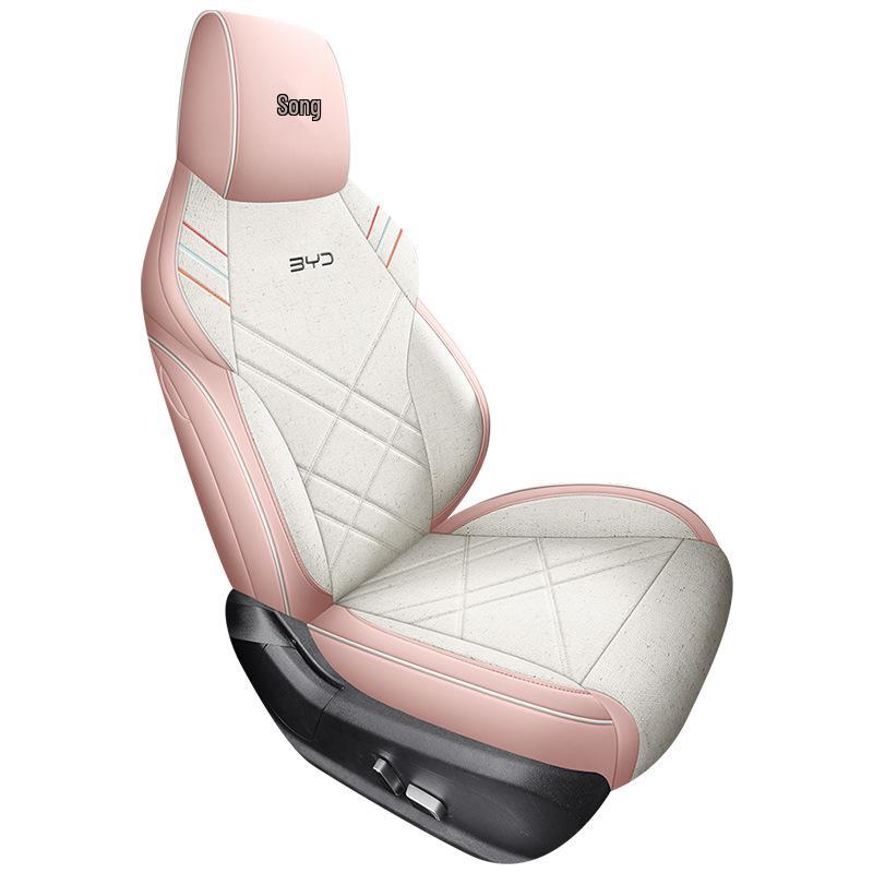 BYD Song Pro Leather & Linen Full Wrap Cartoon Seat Cover (Set of 5)