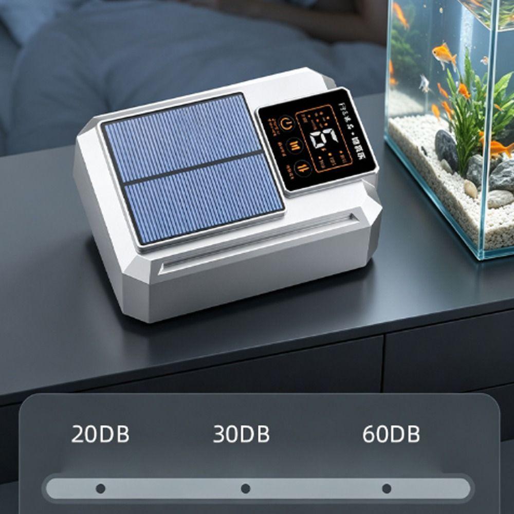 Large Air Volume Solar Oxygen Pump Water Proof Fishing Oxygen Pump Live Fish Aerator